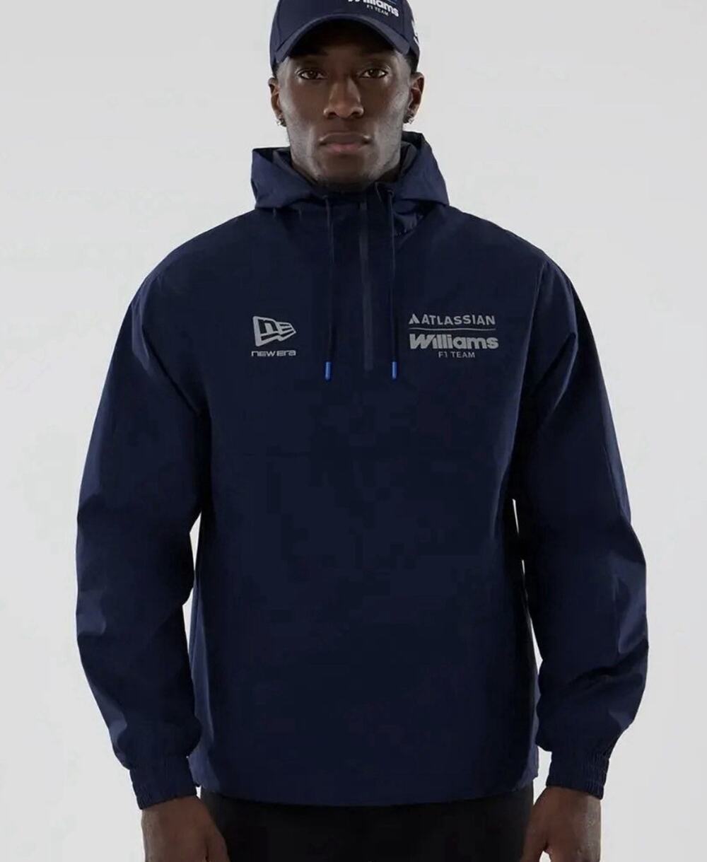 Williams Racing New Era Full-Zip Windbreaker Jacket - Navy Size M